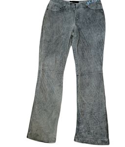 Koperhaus Distressed Stone Wash Leather Fully Lined Pants sz 28